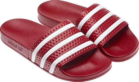 adidas zwart rood slippers|adidas bad slippers.